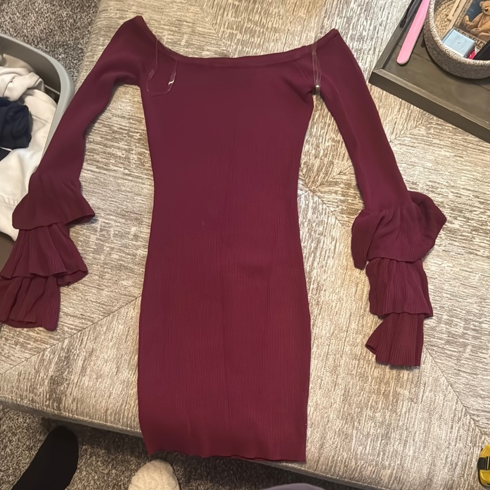 HERA Elegant Burgundy Dress